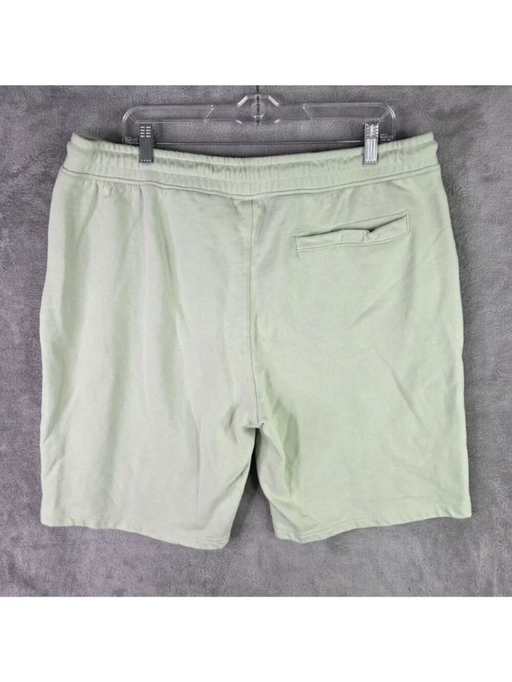 Mens Born Fly Green Cotton Shorts Drawstring Zipper Pockets & Back Pocket 2XL